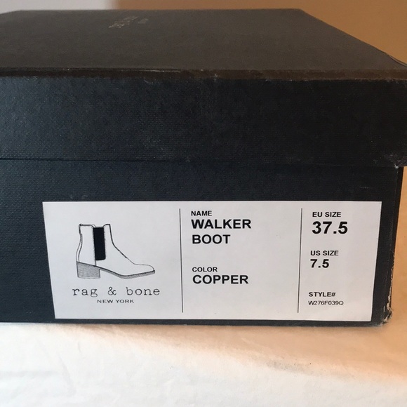 Rag & Bone Walker Metallic Leather Boot - Picture 7 of 8